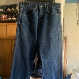 Levi's Dark Blue Straight Jeans